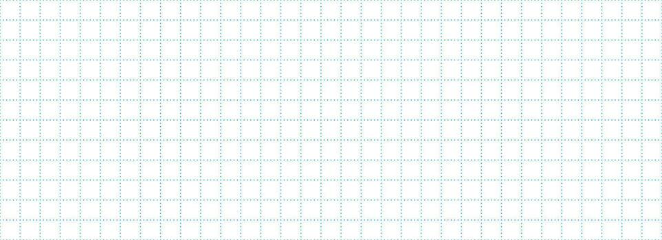 Planer page with blue dotted square grid. Seamless checkered paper pattern. Bullet journal notebook background. Simple squared graph texture. School math lined sheet wallpaper. vector