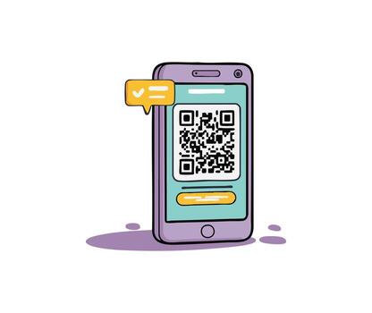 QR Code for Online Survey Participation vector