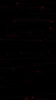 Simple red abstract background with gently moving glowing neon vertical lines and dots. This minimalist vertical background is full HD and a seamless loop. video