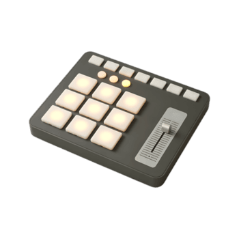 compatto midi controllore con illuminato pastiglie e dissolvenza. png