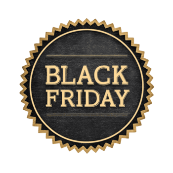 il giro nero Venerdì stile distintivo reinterpretazione con grassetto strutturato come il gesso superficie, zigzag bordo e lucido esterno bordo, minimalista e pulire, isolato su trasparente sfondo. png