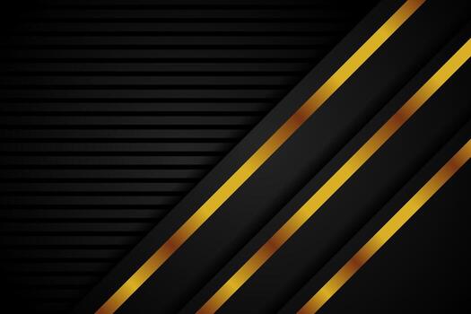 Black Gold gradient diagonal Abstract Background Graphic on horizontal layout. transparency bold line horizontal pattern vector