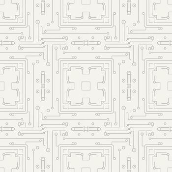 resumen geométrico sin costura modelo de un circuito tablero. vector