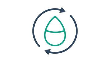 påfyllning ikon animation. animerad ikon relaterad till noll avfall. lämplig för användare gränssnitt, förse visuell respons och Mer. looping animering stil. alfa kanal, transparent bakgrund video