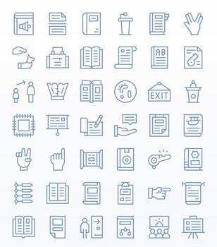 42 Regular Line Grid Fitted Vectors for Instruction Theme