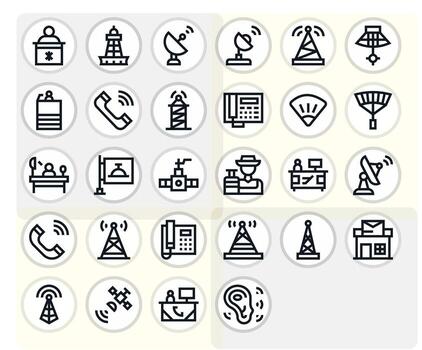 28 Bold Line Icons designed for Reception in 256x256 Editable format vector