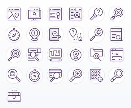 Find Graphics featuring 25 Regular Line Pixel Optimized 128x128 Designs vector