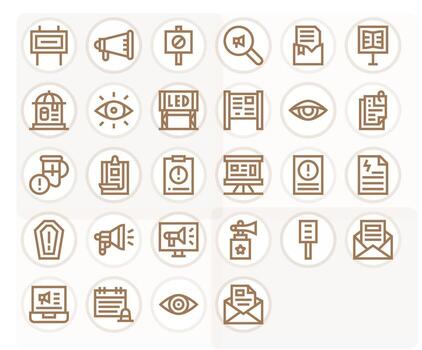 Notice Icon Repository containing 28 Bold Line 256x256 Pixel Aligned graphics vector