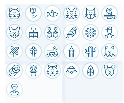 25 256x256 Regular Line Icons for Simple Design with Editable precision vector