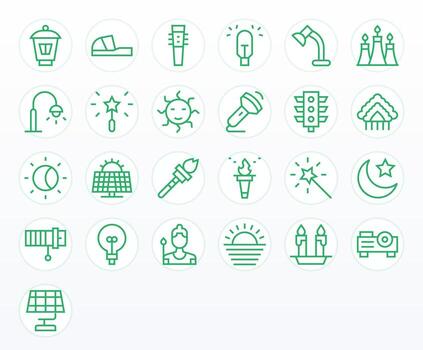 25 píxel Perfecto regular línea íconos diseñado para ligero interfaz vector