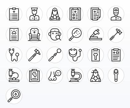 25 Regular Line Editable Icons tailored for Examination High Resolution interface vector