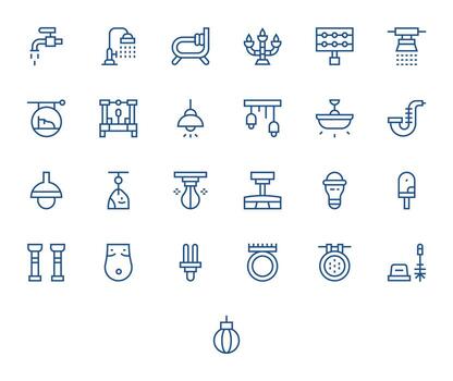 accesorio icono repositorio conteniendo 25 regular línea 64 x 64 píxel alineado gráficos vector