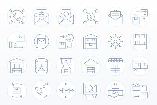 Outbound Design Icons featuring 24 Pixel Optimized Thin Line Style vector