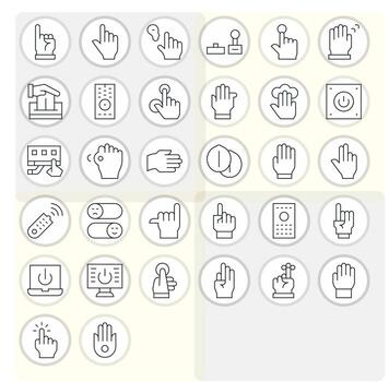 32 Pixel Aligned 256x256 Icons for Activate in elegant Thin Line design vector