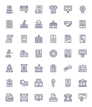 oficial icono caja de herramientas presentando 42 píxel optimizado retina Listo regular línea elementos vector