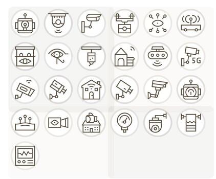 supervisión sistema gráficos presentando 25 regular línea cuadrícula equipado retina Listo diseños vector