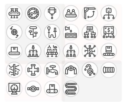 28 negrita línea editable íconos a la medida para fluir 128x128 interfaz vector