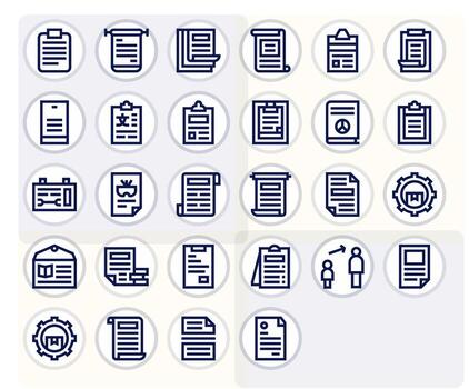 Guidelines Premium Bundle with 28 High Resolution Display Perfect Bold Line Icons vector