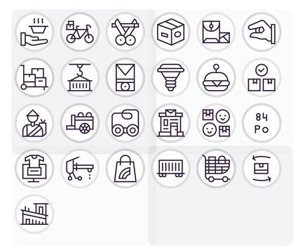 25 Regular Line Icons designed for Delivery in High Resolution Display Perfect format vector