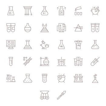 32 Delgado línea editable vectores para experimentar tema