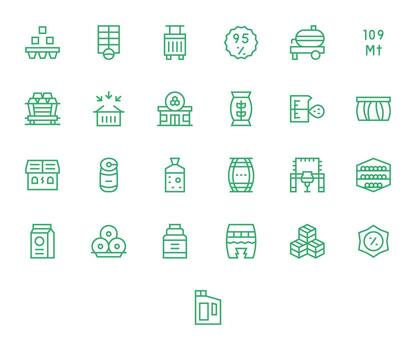 abultar visual paquete conteniendo 25 regular línea píxel alineado íconos vector