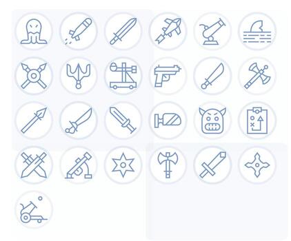 Attack Icon Repository containing 25 Regular Line 256x256 Display Perfect graphics vector