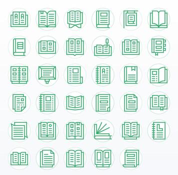 35 alto resolución regular línea íconos para paginas con detalle mejorado precisión vector