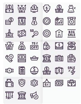 Savings Icon Repository containing 45 Bold Line 64x64 Display Perfect graphics vector