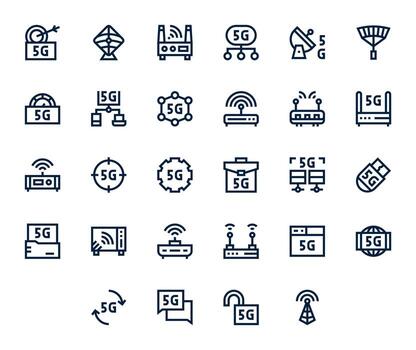 banda ancha gráficos presentando 28 negrita línea píxel optimizado alto resolución diseños vector