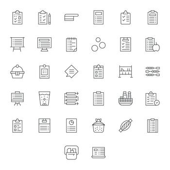 artículos icono repositorio conteniendo 32 Delgado línea alto resolución detalle mejorado gráficos vector