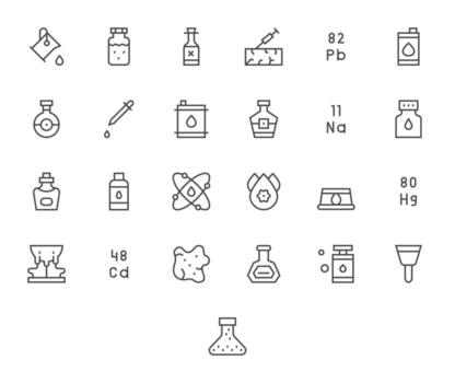 25 Icons inspired by Substance in Display Perfect 256x256 Regular Line quality vector