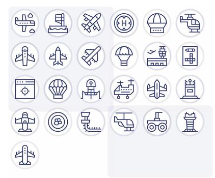 Landing Professional Set with 25 Regular Line Pixel Optimized High Resolution Icons vector