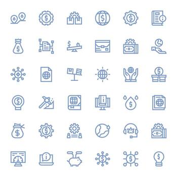 36 negrita línea monitor Perfecto íconos a la medida para recursos 64 x 64 interfaz vector