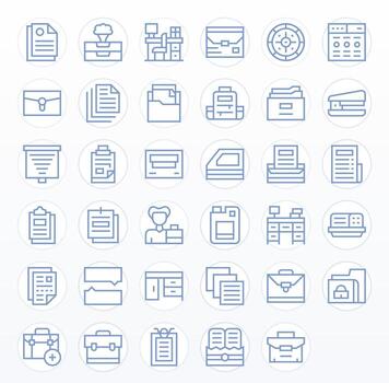 Files Design Icons featuring 35 Pixel Optimized Regular Line Style vector