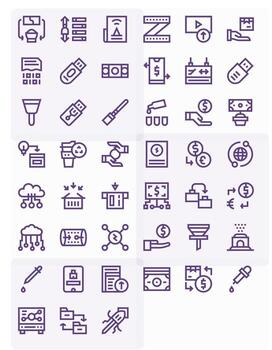 Transfer Icon Repository containing 45 Bold Line 256x256 Grid Fitted graphics vector