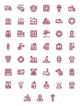 45 negrita línea monitor Perfecto alto resolución íconos desde rescate suite vector