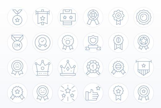 Top Quality Scalable Set featuring 24 Display Perfect Thin Line Retina Ready Icons vector