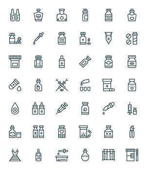 42 256x256 Regular Line Display Perfect Icons for Vial Projects vector