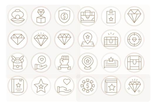 Valuable Premium Bundle with 24 256x256 Editable Thin Line Icons vector