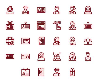 afiliación escalable conjunto presentando 28 píxel optimizado negrita línea alto resolución íconos vector