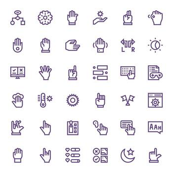 Option Icon Repository containing 36 Bold Line High Resolution Pixel Optimized graphics vector