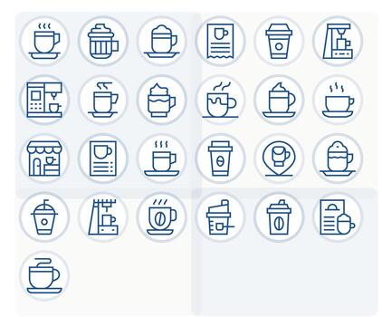 25 Editable Regular Line Icons from Latte Collection vector