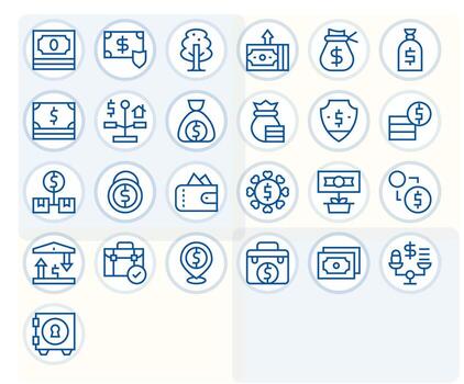 Assets Scalable Set featuring 25 Display Perfect Regular Line High Resolution Icons vector
