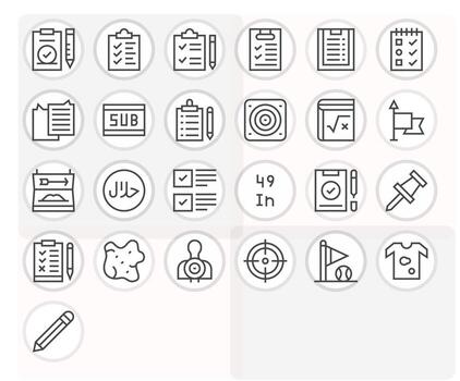 Mark Graphics featuring 25 Regular Line Pixel Optimized 64x64 Designs vector