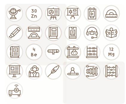 25 Editable Icons themed around Education in High Resolution Regular Line format vector