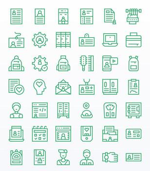 42 Display Perfect 64x64 Icons for Personal in elegant Regular Line design vector
