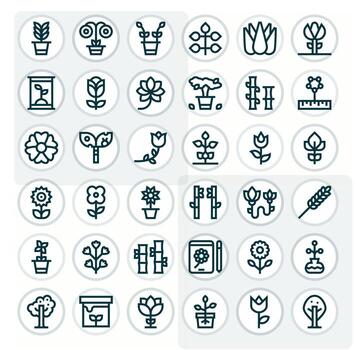 vástago gráficos presentando 36 negrita línea cuadrícula equipado alto resolución diseños vector