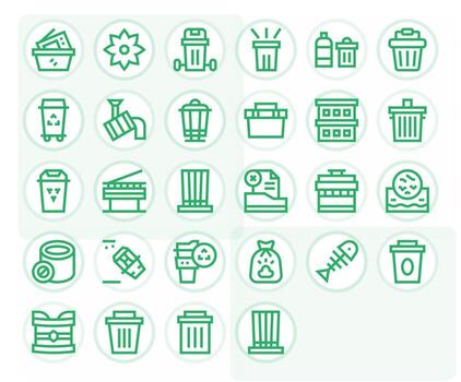 negrita línea estilo compartimiento íconos con 28 alto resolución monitor Perfecto diseños vector