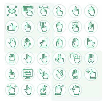 35 Display Perfect Regular Line Icons designed for Cursor Interface vector