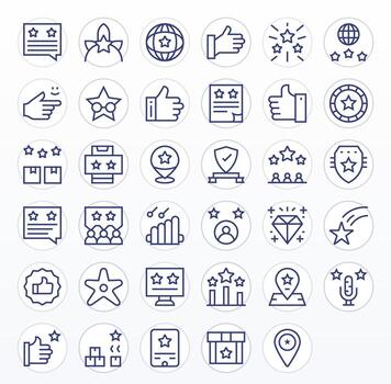 Excellent Comprehensive Bundle with 35 Pixel Optimized Regular Line 64x64 Icons vector